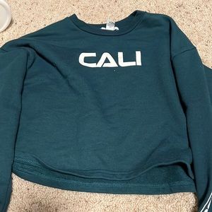 Cali long sleeve cropped sweatshirt
